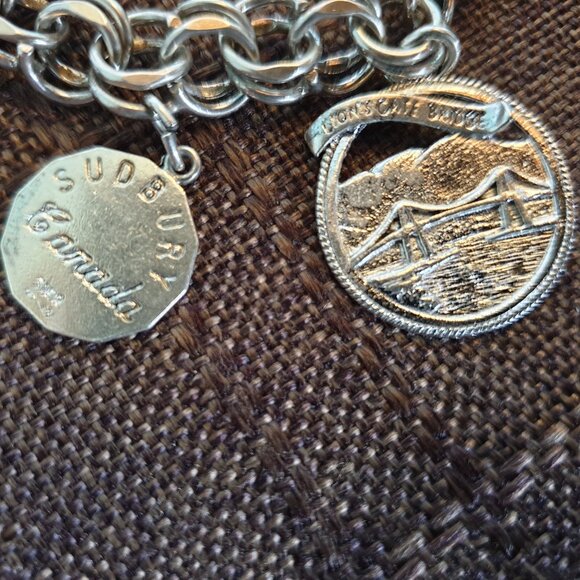 Rare Chunky Vintage Sterling Silver Commemorative Charm Bracelet – 39 grams - Picture 6 of 16